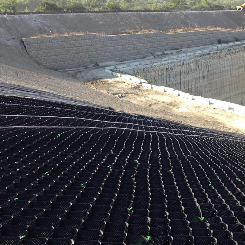 Geocelda de HDPE anticorrosión de 50 mm para la pendiente de la colina del camino del refuerzo del suelo 5