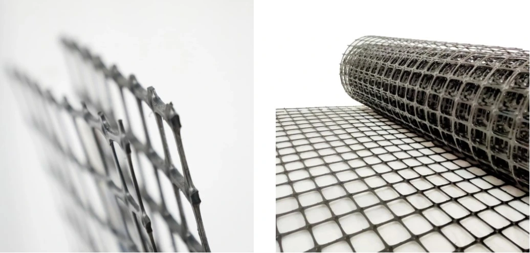 Material biaxial plástico anti de la construcción de carreteras del resbalón 30kn PP Geogrid 0