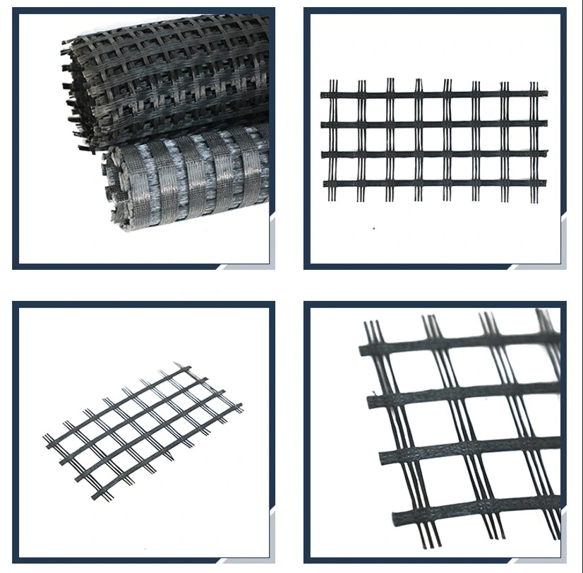 CE ISO9001 Geogrid de fibra de vidrio para la construcción de reforzamientos de carreteras 0