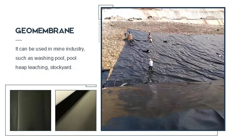 Geomembrana de HDPE impermeable de 0,2 mm - 2,5 mm para vertederos 6