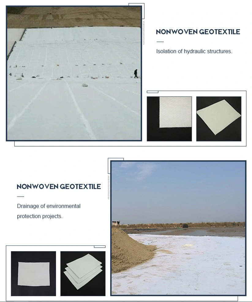 Construcción de carreteras Tejidos no tejidos Geotextiles Control de la erosión del suelo 3
