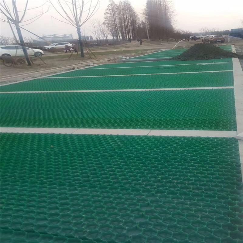 Pavimentador de césped de plástico Grilla de césped de panal de miel Pavimentador de césped de césped para estacionamiento 5