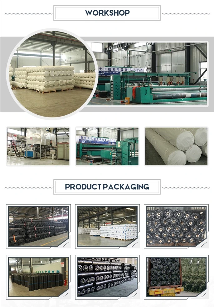 Geomembrana geotextil compuesta de alta resistencia impermeabilizante y antifiltración 4