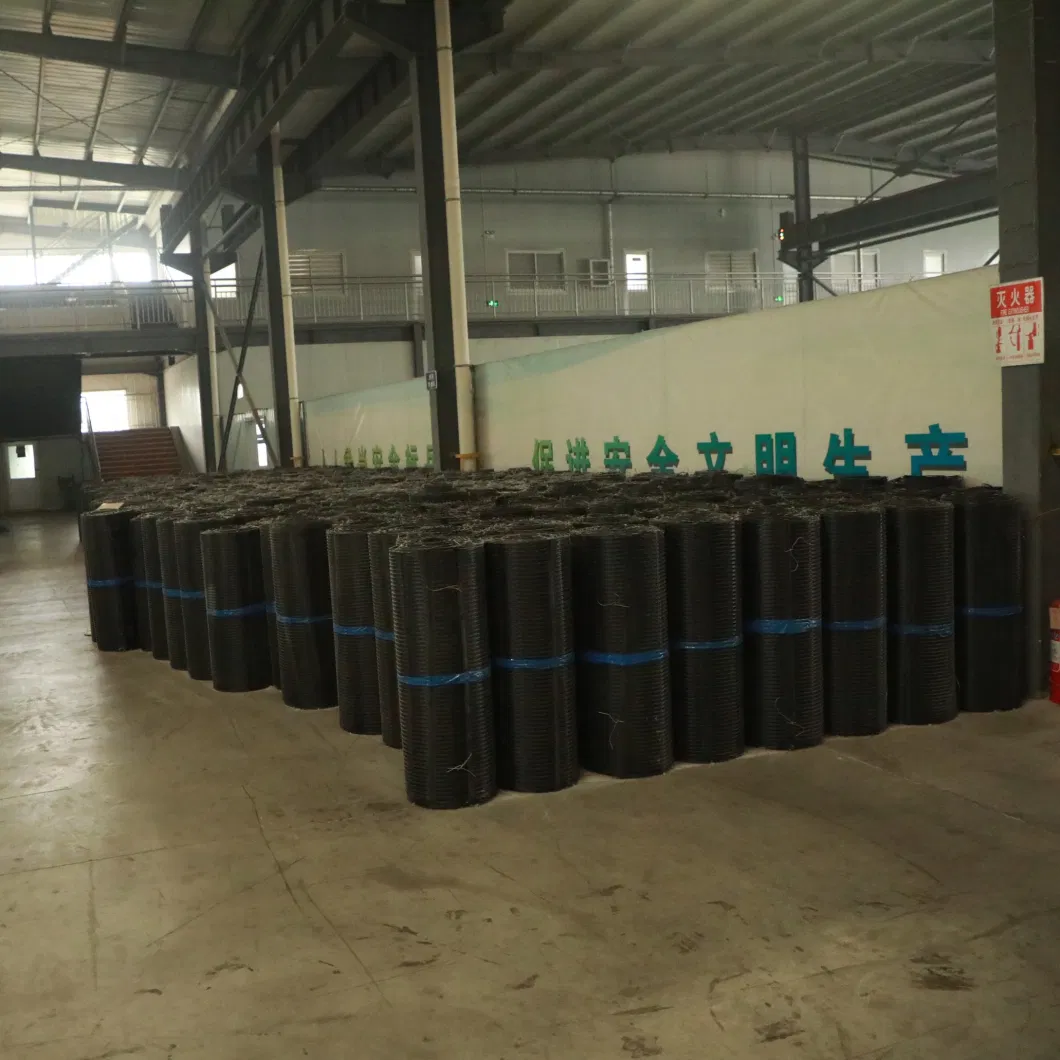 Geogrid de fibra de vidrio biaxial compuesta con geotextil no tejido para refuerzo del suelo/material de construcción vial Geocompos 12