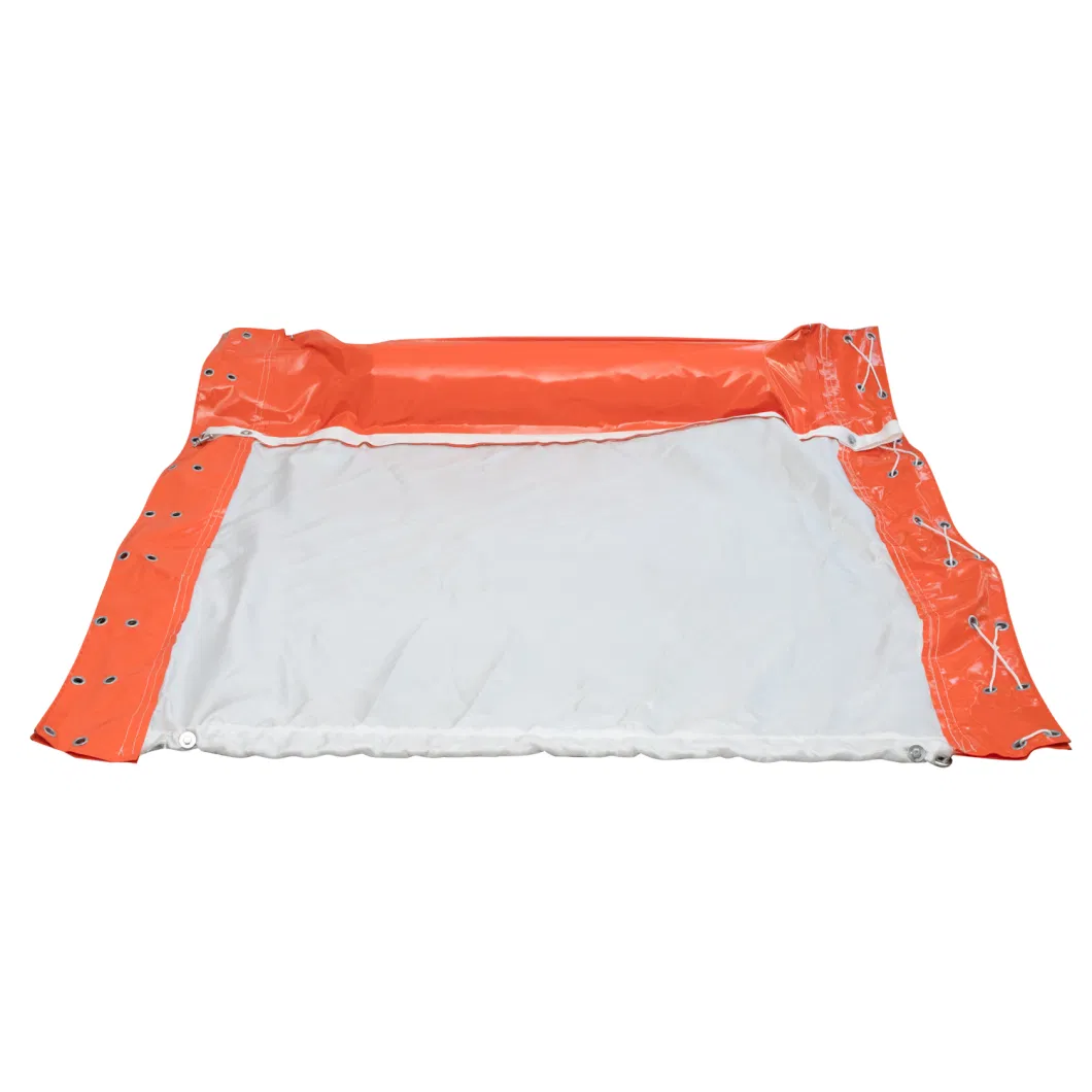 Cortina de sedimento Pvc flotante Cortina de sedimento Boom de contención Eco amigable Boom de derrame de aceite 5