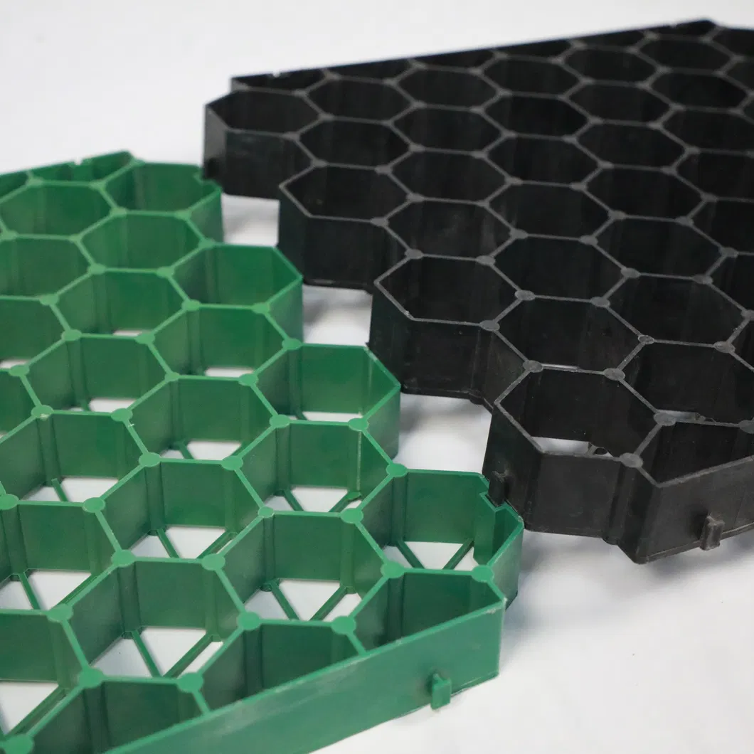 Rejilla de estabilizador de césped de plástico HDPE para estacionamiento Techo exterior Jardín pavimentadores permeables interconectados 5