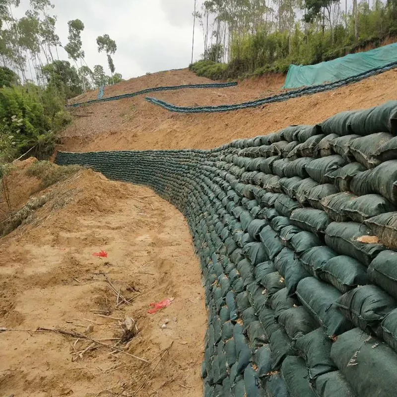 Geobag no tejido Poliéster / PP Geobag para protección de pendientes y presa de hierba para proteger el medio ambiente ecológico 13