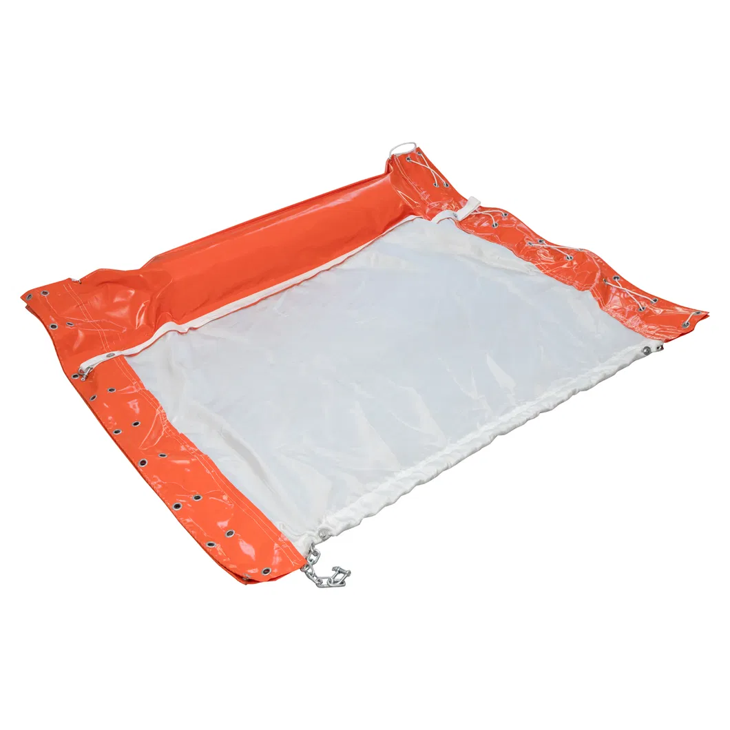 Cortina de sedimento flotante acuático permeable para entornos acuáticos 4