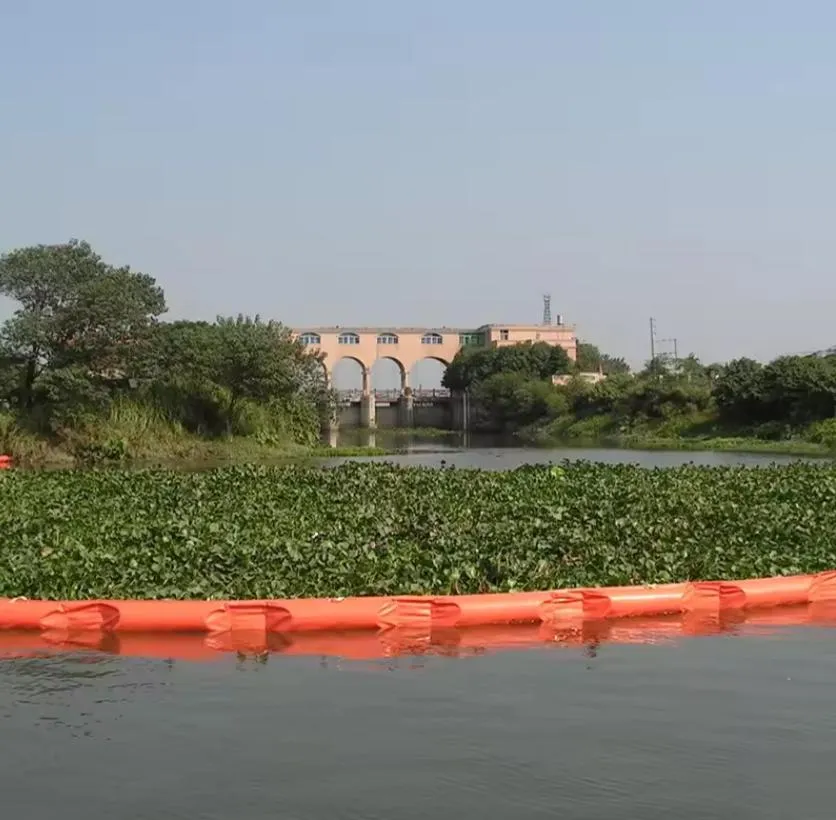 Cortina de sedimento flotante acuático permeable para entornos acuáticos 14