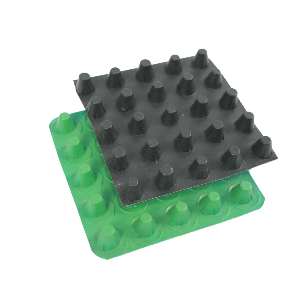 Tabla de membrana de drenaje de techo con hoyuelos Tabla de drenaje de zanjas y tabla de pared versátil para soluciones de drenaje 0