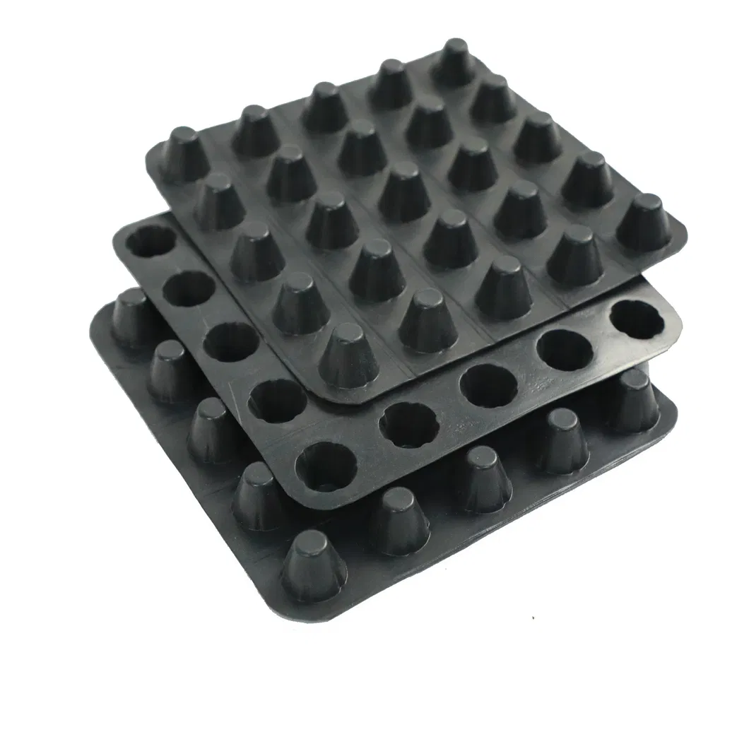 Tabla de membrana de drenaje de techo con hoyuelos Tabla de drenaje de zanjas y tabla de pared versátil para soluciones de drenaje 11