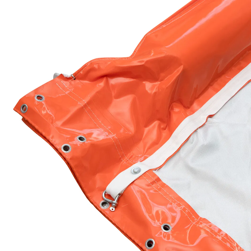 Cortina de sedimento flotante acuático permeable Cortina de sedimento de PVC Cortina de sedimento de boom Cortina de sedimento de PVC Aceite Boom Contención de aceite Valla de sedimento 7