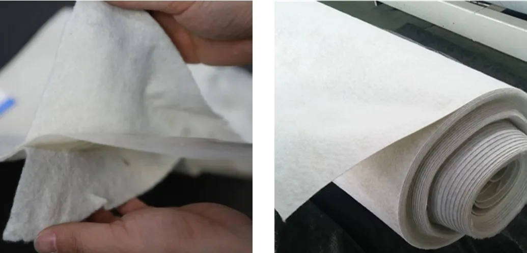 Geomembrana compuesta con dos capas Geotextil Geomembrana de una capa para tratamiento de residuos de vertederos Construcción de túneles de metro 0