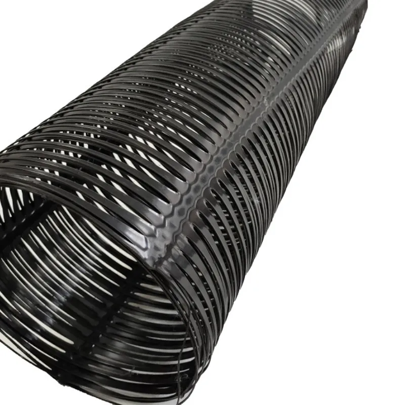 Plastico de polipropileno PE unidireccional uniaxial de tracción geogrid de plástico para el refuerzo del camino 0