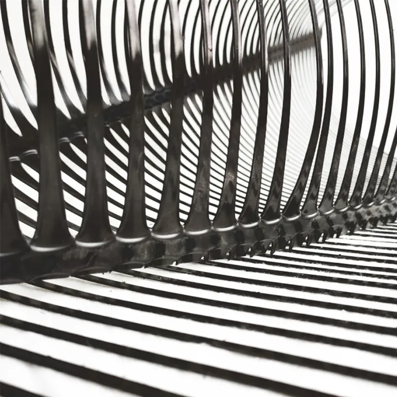Plastico de polipropileno PE unidireccional uniaxial de tracción geogrid de plástico para el refuerzo del camino 1