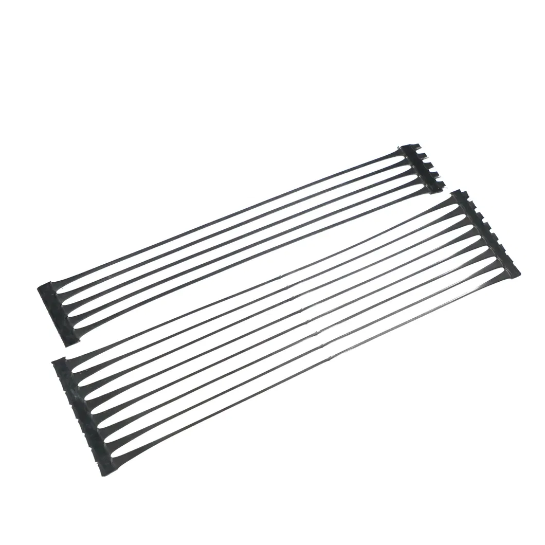 Plastico de polipropileno PE unidireccional uniaxial de tracción geogrid de plástico para el refuerzo del camino 2