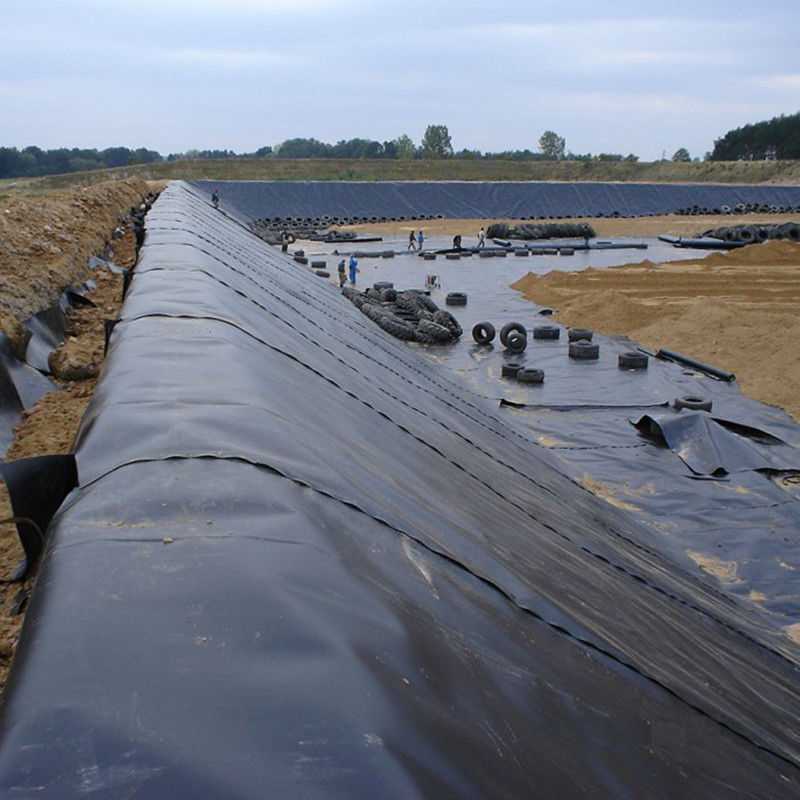 Revestimiento de estanques de geomembrana HDPE impermeable para tanques de agua Granja de camarones de pescado 0,2 - 2,5 mm