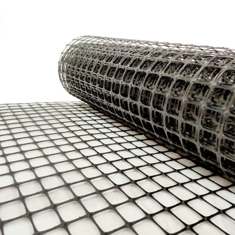 Retardante de fuego PP Biaxal Geogrid para minas de carbón Antiinflamación / Extruso PP Biaxal Geogrid de plástico para estabilizadores de suelo