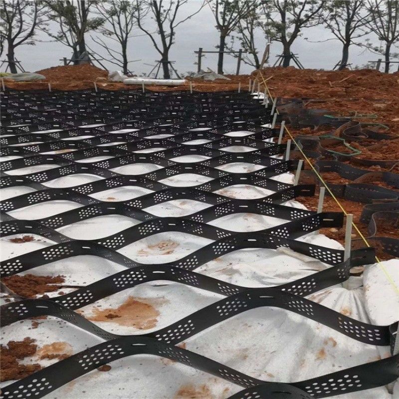Estabilizador de grava negra de red de tierra HDPE Geocell Factory Estabilizador de grava para paredes de apoyo de entradas