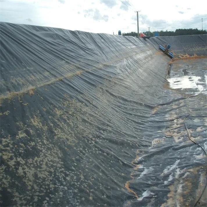 Liner de impermeabilización de geomembrana HDPE / Liner de piscina / Digestor de biogás de vertederos de materiales de construcción de carreteras Georid