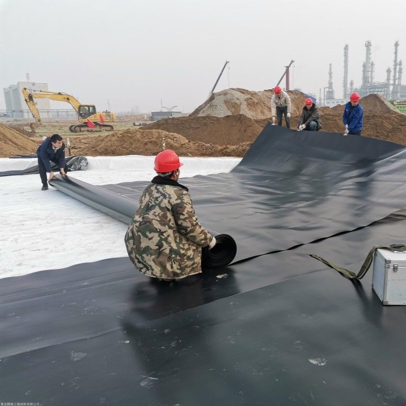 Liner de impermeabilización de geomembrana HDPE / Liner de piscina / Digestor de biogás de vertederos de materiales de construcción de carreteras Georid
