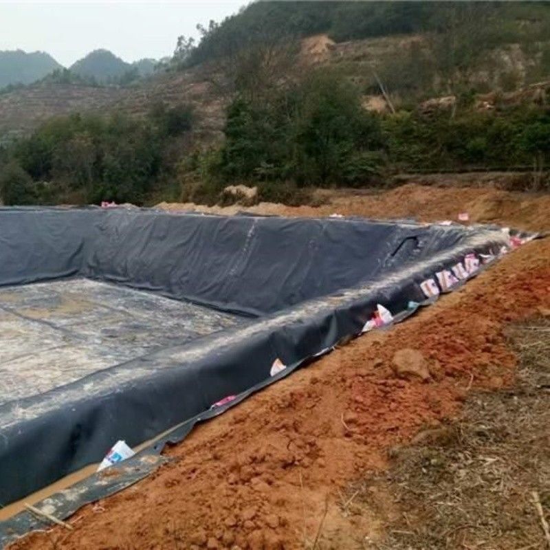 Liner de impermeabilización de geomembrana HDPE / Liner de piscina / Digestor de biogás de vertederos de materiales de construcción de carreteras Georid