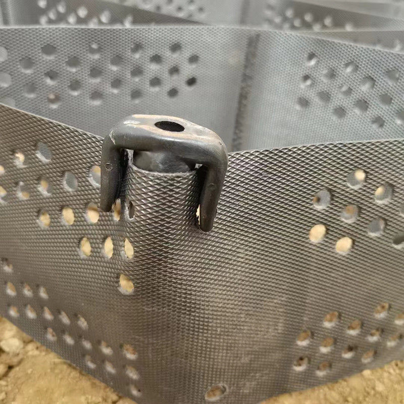 Sistema de confinamiento de alta celda de HDPE texturizado con agujeros Geocell de panal de miel para protección de la pendiente de la base de la carretera Estacionamiento