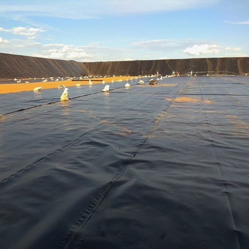 Geomembrana de HDPE/LDPE 1.0mm/1.5mm/2.0mm para impermeabilización de estanques de peces / vertederos / lagos artificiales / minas / represas / estanques