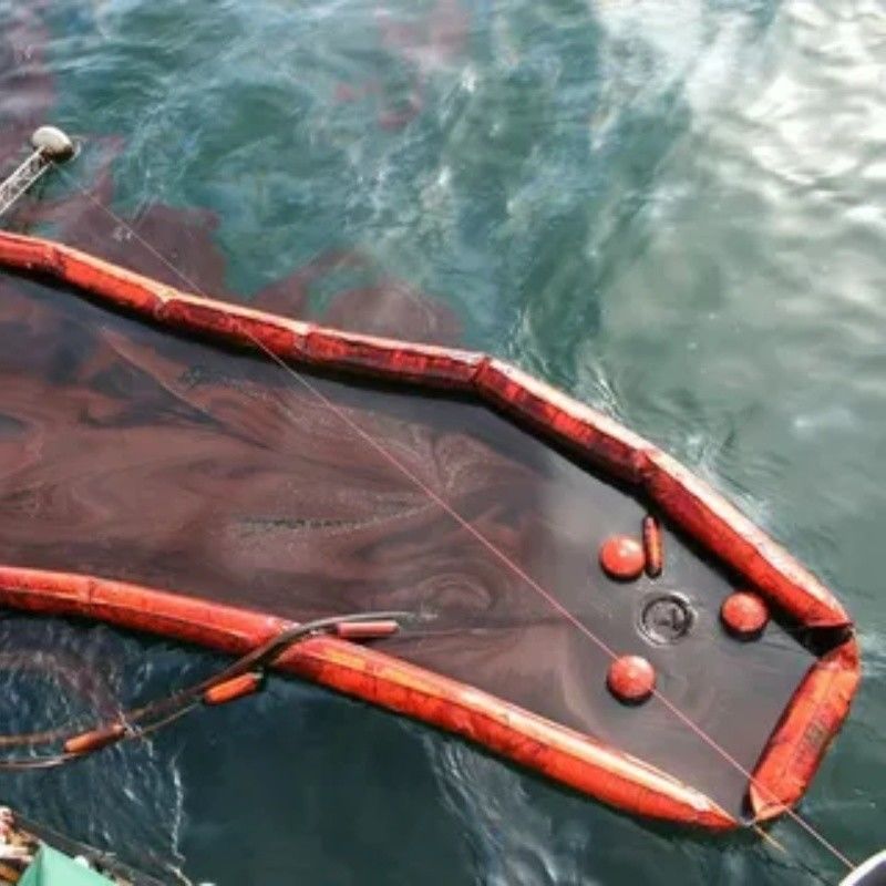 Cortina de sedimento PVC flotante Cortina de sedimento de contención Boom Eco-friendly Oil Spilling Boom Cortina de sedimento para el entorno acuático