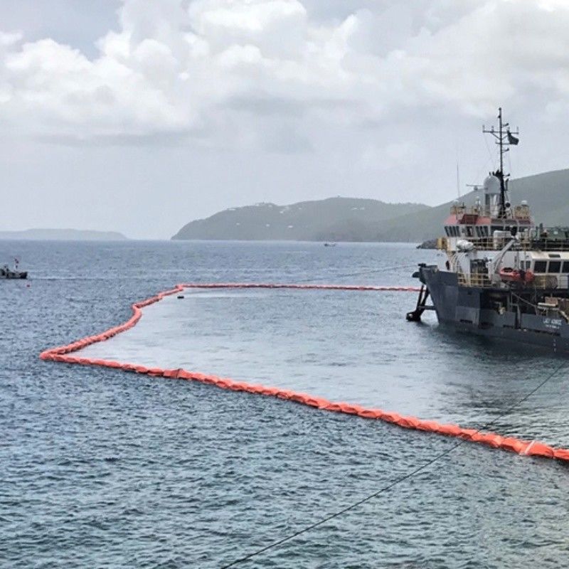 Cortina de sedimento PVC flotante Cortina de sedimento de contención Boom Eco-friendly Oil Spilling Boom Cortina de sedimento para el entorno acuático