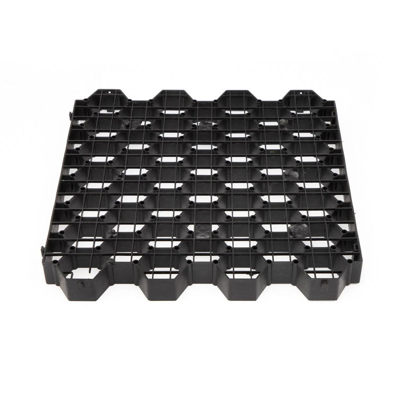 Rejilla de estabilizador de césped de plástico HDPE para estacionamiento Techo exterior Jardín pavimentadores permeables interconectados