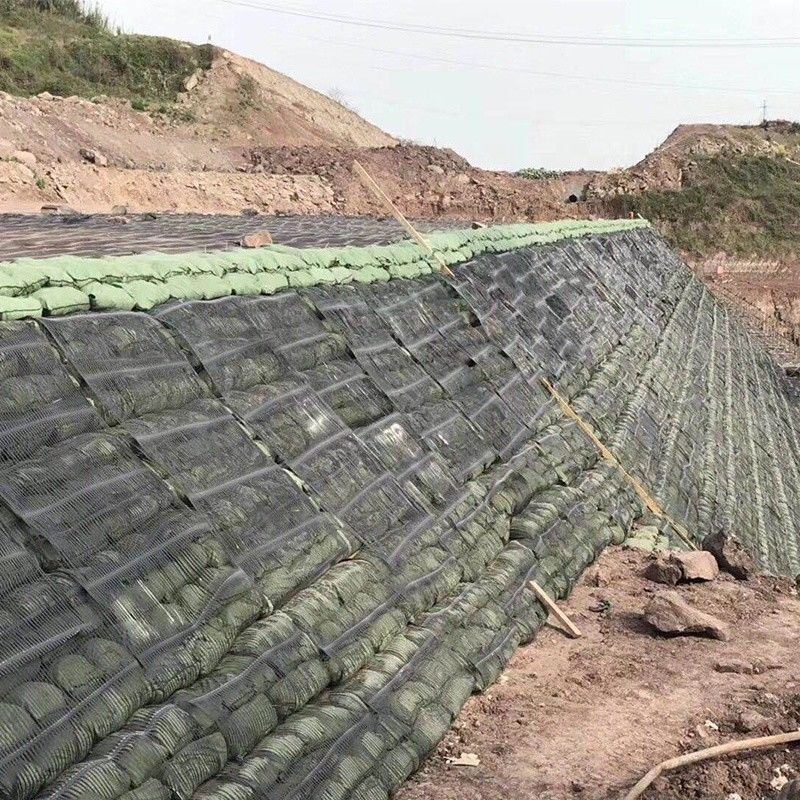 Geobag no tejido Poliéster / PP Geobag para protección de pendientes y presa de hierba para proteger el medio ambiente ecológico