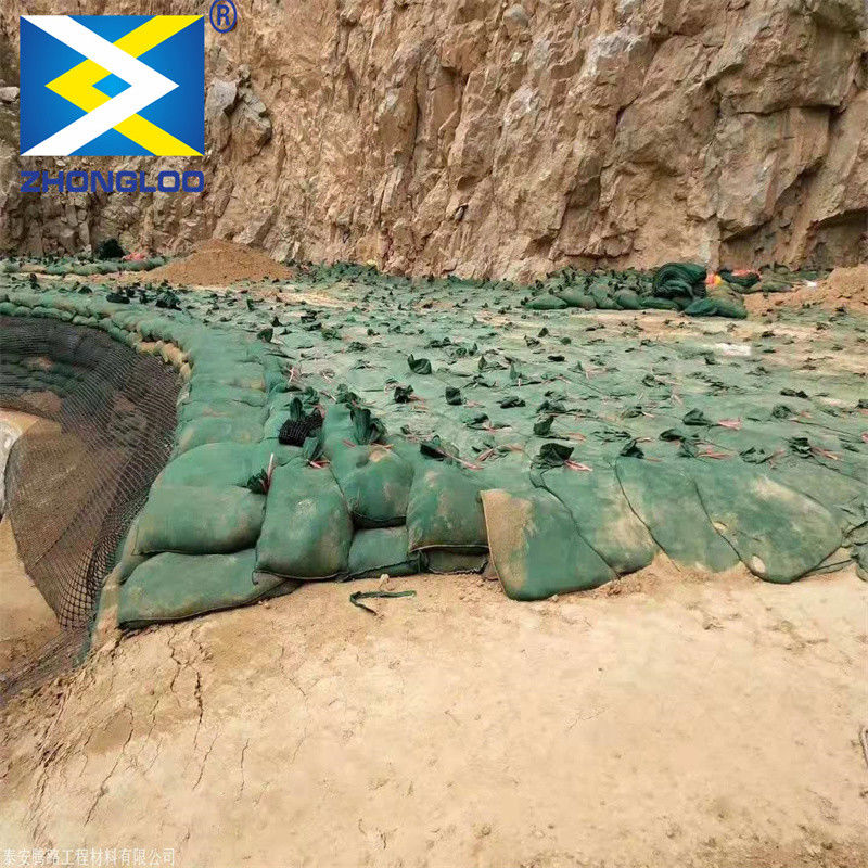 Geobag no tejido Poliéster / PP Geobag para protección de pendientes y presa de hierba para proteger el medio ambiente ecológico