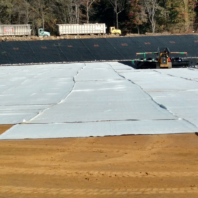 Polyester PET de fibras largas sin tejido con aguja perforada Geotextil de poliéster no tejido Geotextil para revestimiento de carreteras