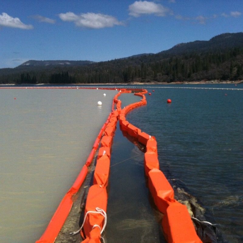 Cortina de sedimento flotante acuático permeable Cortina de sedimento de PVC Cortina de sedimento de boom Cortina de sedimento de PVC Aceite Boom Contención de aceite Valla de sedimento
