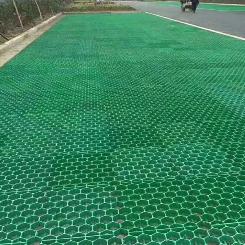 Pavimentadores de césped permeables con cuadrícula de grava de trabajo pesado Pavimentadores de césped con cuadrícula de plástico HDPE para calzada
