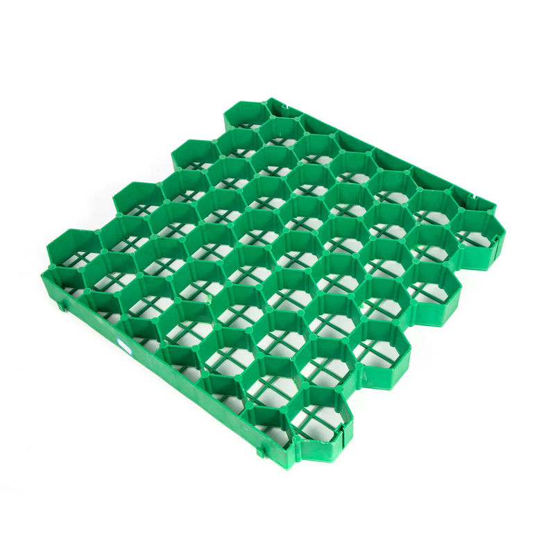 Pavimentadores de césped permeables con cuadrícula de grava de trabajo pesado Pavimentadores de césped con cuadrícula de plástico HDPE para calzada