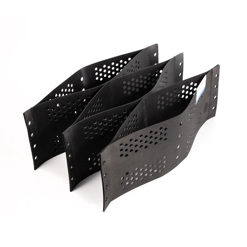 250mm 75mm 100mm 150mm Hdpe Geocell de alta textura HDPE Rejilla de grava de honeycomb de plástico Geocell Precio directo de fábrica
