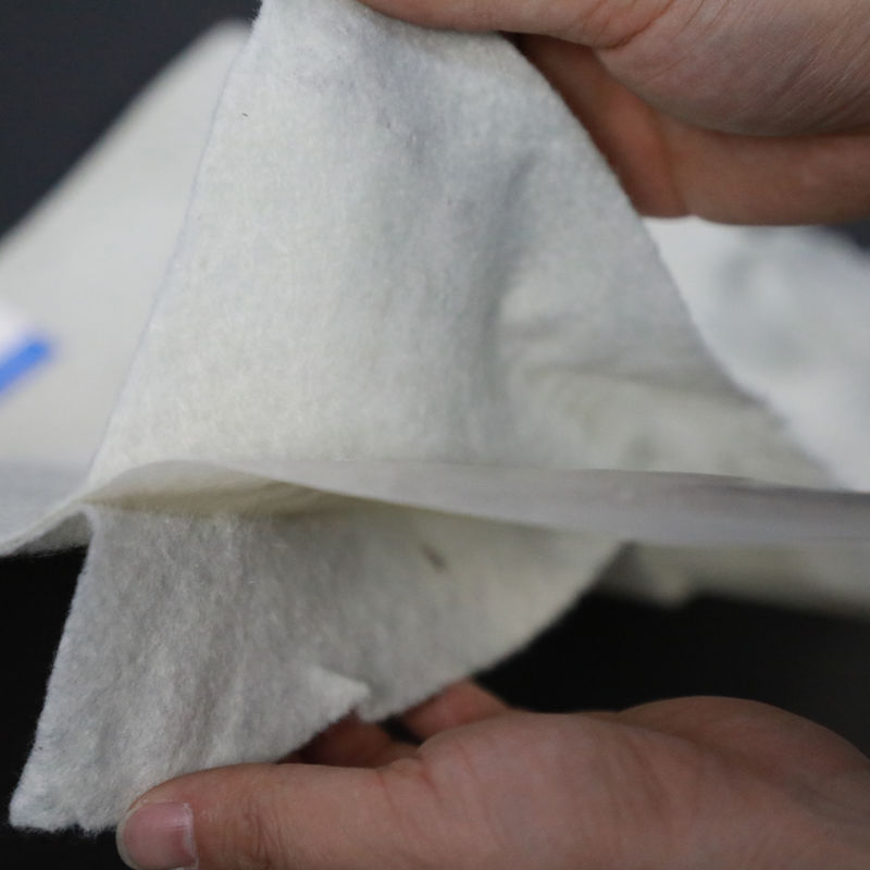Geomembrana compuesta con dos capas Geotextil Geomembrana de una capa para tratamiento de residuos de vertederos Construcción de túneles de metro