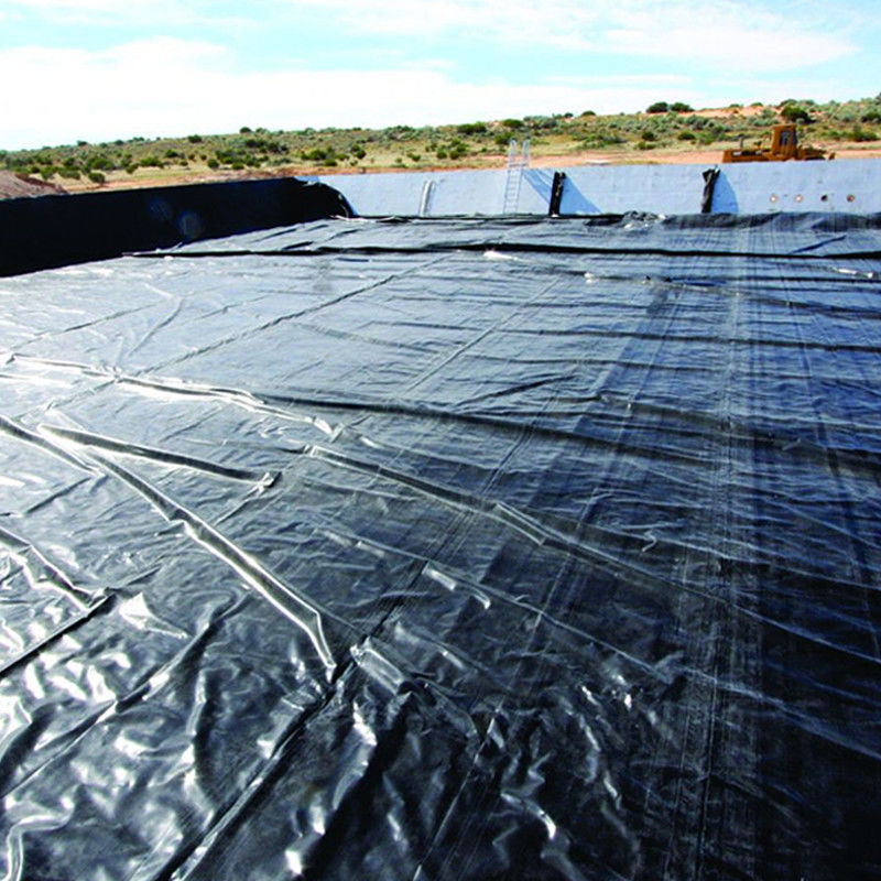 0.75mm 1mm Anti filtración a prueba de fugas Liso HDPE Geomembrana de estanque para la eliminación de relaves