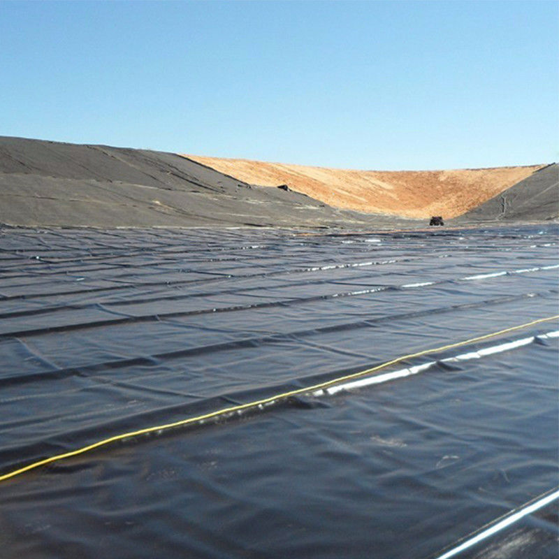 0.75mm 1mm Anti filtración a prueba de fugas Liso HDPE Geomembrana de estanque para la eliminación de relaves