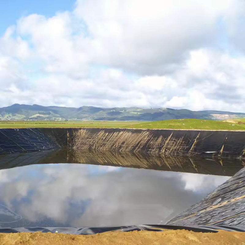 Revestimiento para estanques de geomembrana de HDPE negro de alta calidad de 0,5 mm a 2,0 mm para piscicultura, estanques de acuicultura, depósitos de almacenamiento de agua e impermeabilización de presas