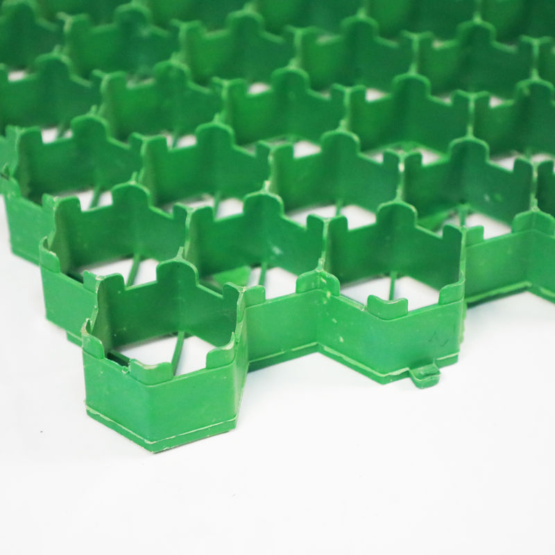 Producción de redes de hierba de HDPE Redes de hierba para calzada y estacionamiento Verde Negro