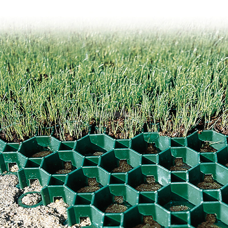 Adoquines de HDPE, rejilla para césped, geomalla de poliéster, plástico para estacionamiento, salida de incendios, venta al por mayor, paisaje, geocelda de suelo, rejilla para paddock de grava