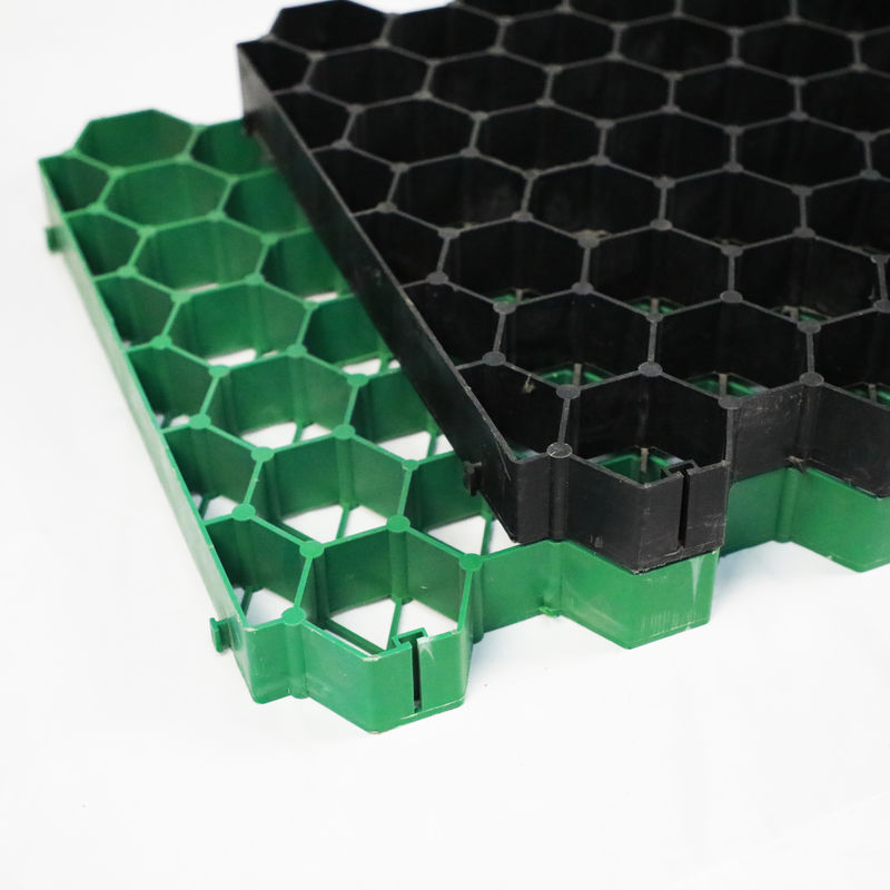 Rejilla de césped de plástico para estacionamiento, salida de incendios, adoquines de HDPE, geogrid para paisajismo, geocelda de suelo, rejilla para paddock de grava