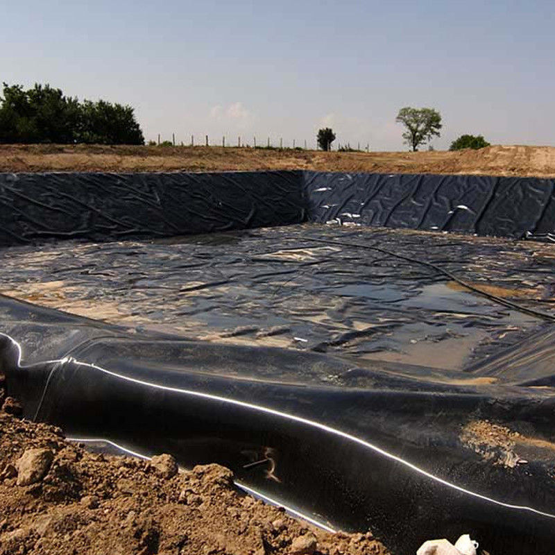 Revestimiento de estanques con geomembrana de HDPE resistente a los rayos UV impermeable para acuicultura Agricultura Presa vertederos Pesquería Biodigestor Minería