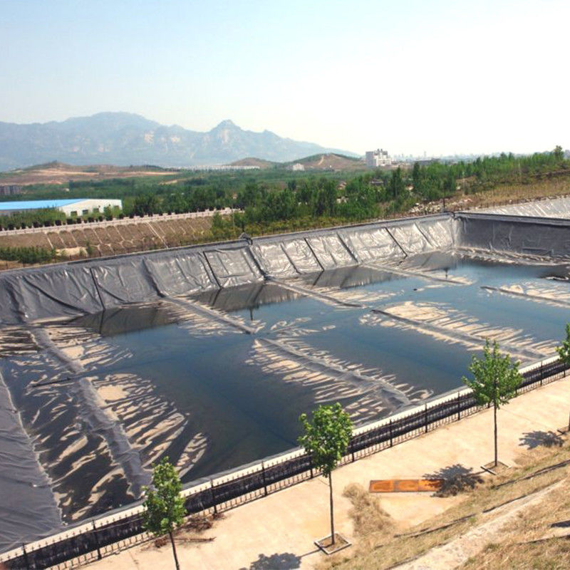 Revestimiento de estanques con geomembrana de HDPE resistente a los rayos UV impermeable para acuicultura Agricultura Presa vertederos Pesquería Biodigestor Minería