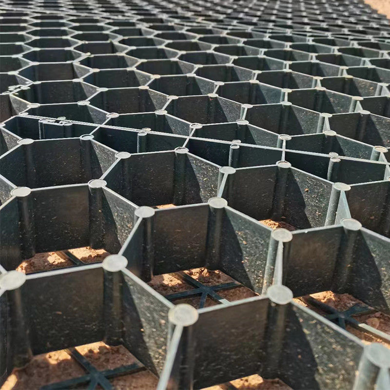 Rejillas de refuerzo del suelo Rejilla de hierba de plástico de grava/rejilla de hierba hexagonal de plástico de estabilización de la entrada