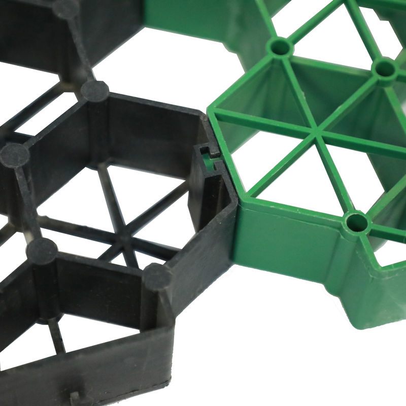 Rejillas de refuerzo del suelo Rejilla de hierba de plástico de grava/rejilla de hierba hexagonal de plástico de estabilización de la entrada