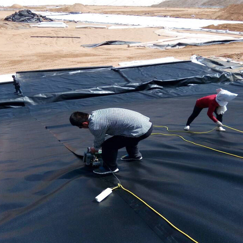 Revestimiento de estanque de geomembrana 0,5 mm 1 mm 1,5 mm 2 mm HDPE LDPE Lldpe PVC EVA Revestimiento de estanque de geomembrana